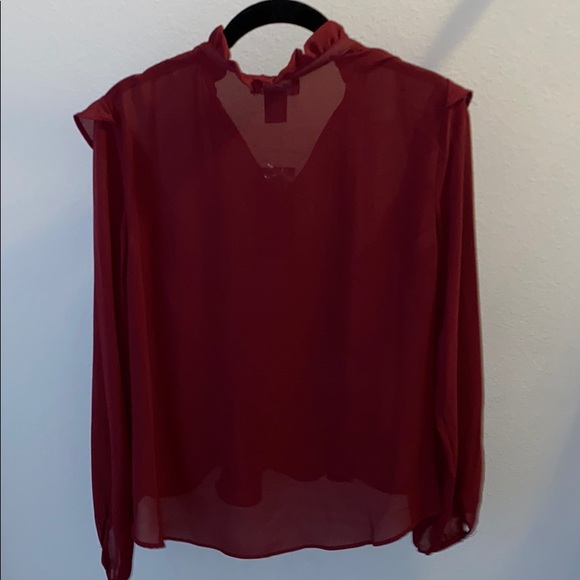 Anna Cai Long Sleeve Blouse with Ruffle Detail size S - Picture 4 of 4